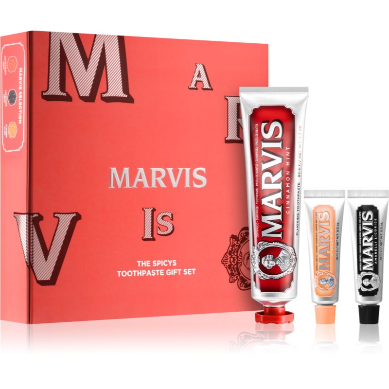 Marvis Flavour Collection The Mints zubní pasta (3 ks) dárková sada