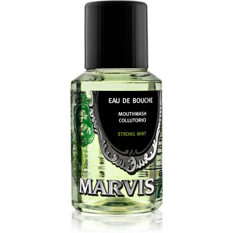 Marvis Strong Mint apă de gură pentru o respirație proaspătă de lungă durată 30 ml
