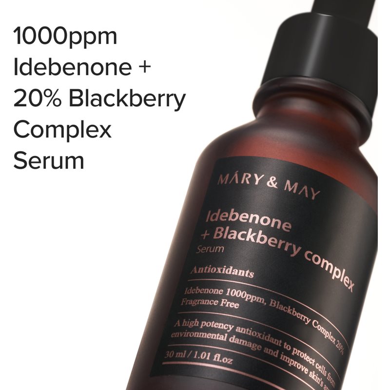 Mary&May Idebenone + Blackberry Complex Serum antioxidační sérum pro rozjasnění a vyhlazení pleti 30 ml (obrázek 3)