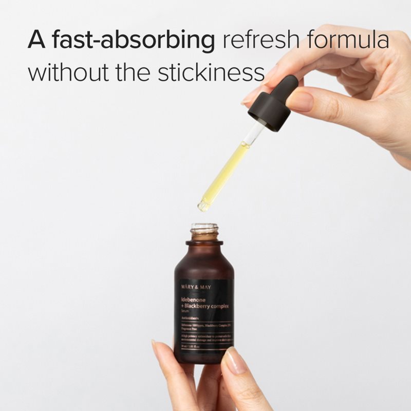Mary&May Idebenone + Blackberry Complex Serum antioxidační sérum pro rozjasnění a vyhlazení pleti 30 ml (obrázek 4)
