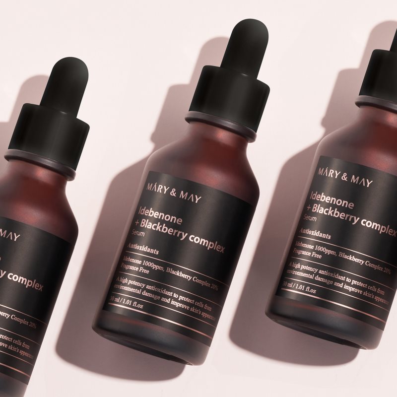 Mary&May Idebenone + Blackberry Complex Serum antioxidační sérum pro rozjasnění a vyhlazení pleti 30 ml (obrázek 6)