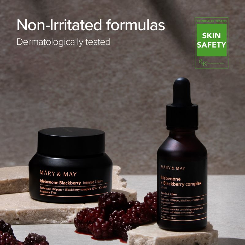 Mary&May Idebenone + Blackberry Complex Serum antioxidační sérum pro rozjasnění a vyhlazení pleti 30 ml (obrázek 7)