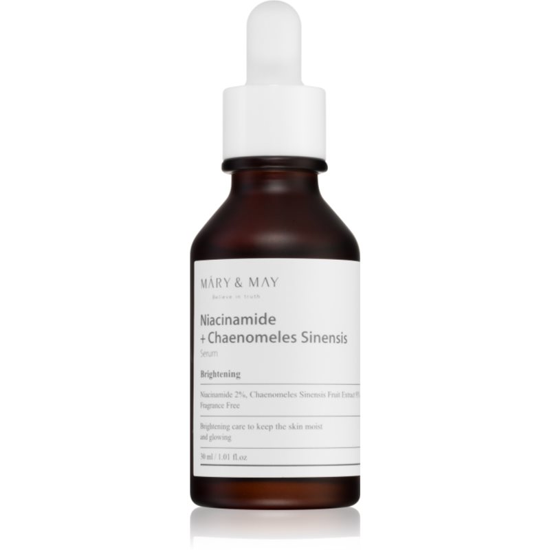MARY & MAY Niacinamide + Chaenomeles Sinensis Regenerating And Brightening Serum To Restore The Skin Barrier 30 Ml