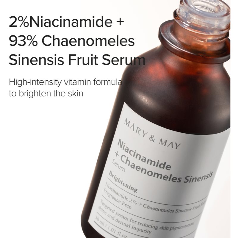 Mary&May Niacinamide + Chaenomeles Sinensis regenerační a rozjasňující sérum pro obnovu kožní bariéry 30 ml (obrázek 3)