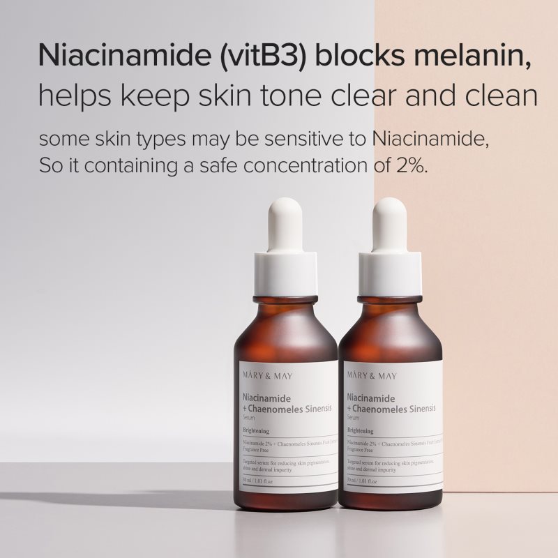 Mary&May Niacinamide + Chaenomeles Sinensis regenerační a rozjasňující sérum pro obnovu kožní bariéry 30 ml (obrázek 5)