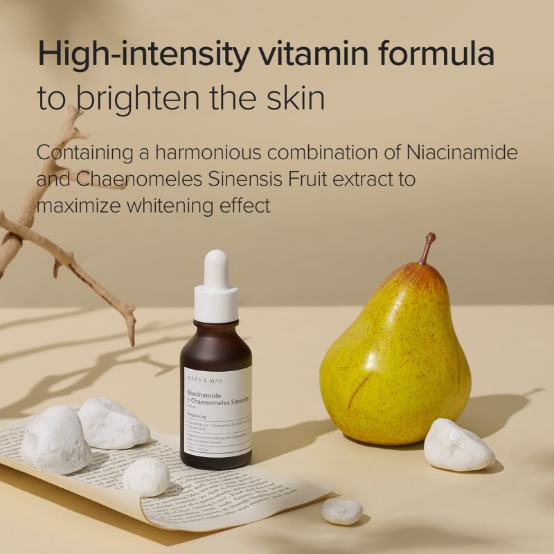 Mary&May Niacinamide + Chaenomeles Sinensis regenerační a rozjasňující sérum pro obnovu kožní bariéry 30 ml (obrázek 7)
