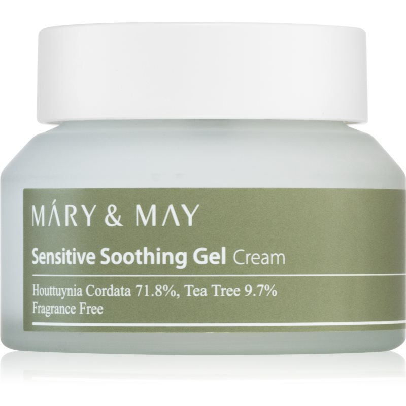 E-shop MARY & MAY Sensitive Soothing Gel Cream lehký hydratační gelový krém pro zklidnění a posílení citlivé pleti 70 g