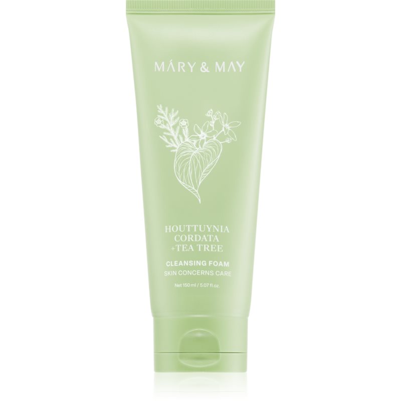 Mary&May Houttuynia Cordata + Tea Tree Cleansing Foam deep-cleansing mousse with soothing effect 150 ml
