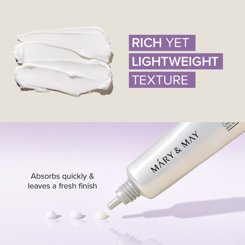 Mary&May Tranexamic Acid + Glutathione Eye Cream protivráskový oční krém redukující otoky a tmavé kruhy 30 g (obrázek 4)