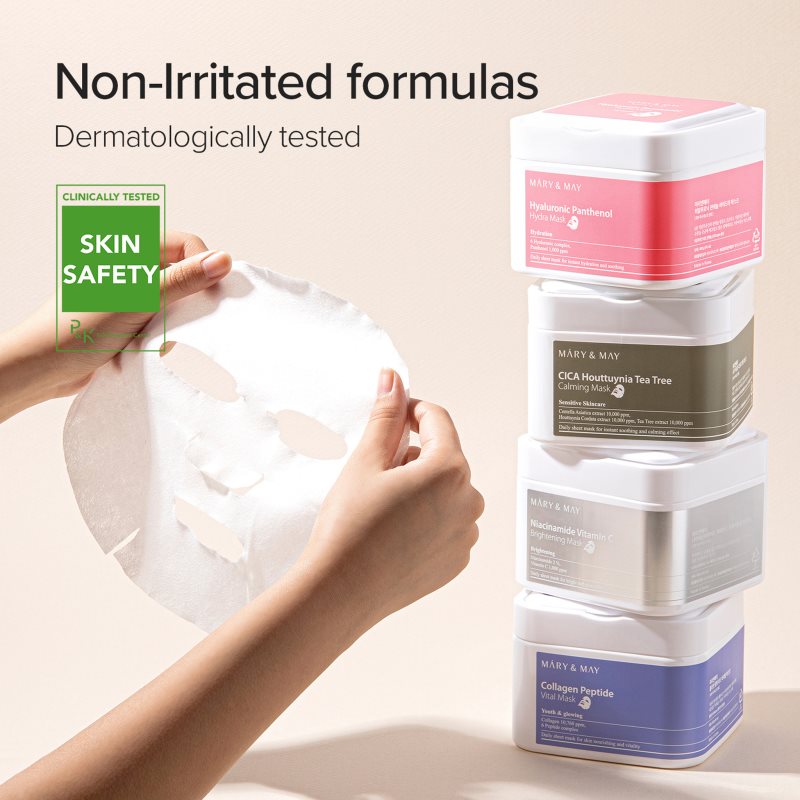 Mary&May Hyaluronic Panthenol Hydra Mask sada plátýnkových masek pro intenzivní hydrataci pleti 30 ks (obrázek 5)