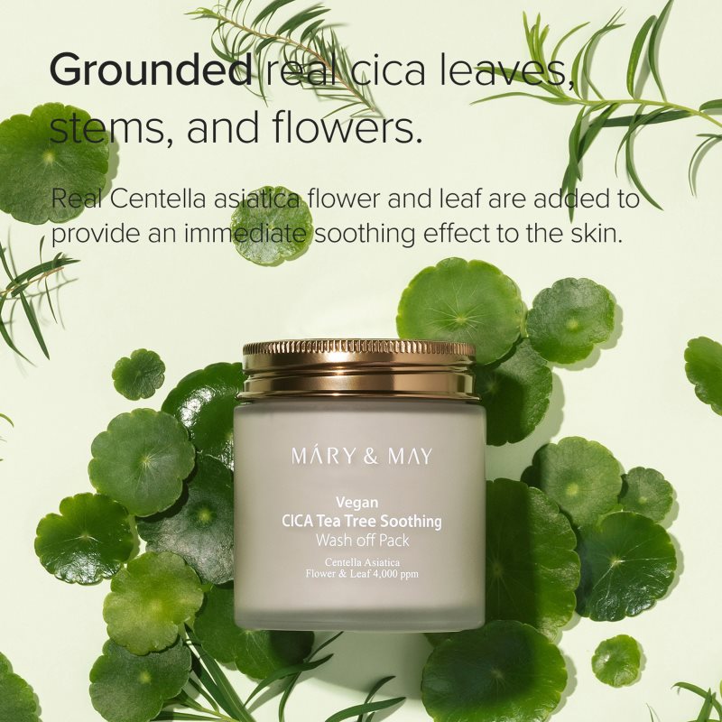 Mary&May Cica Tea Tree Soothing minerální čisticí jílová maska pro zklidnění pleti 125 g (obrázek 6)