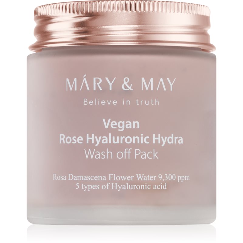 Mary&May Rose Hyaluronic Hydra Wash off Pack intensely moisturising face mask with soothing effect 125 g