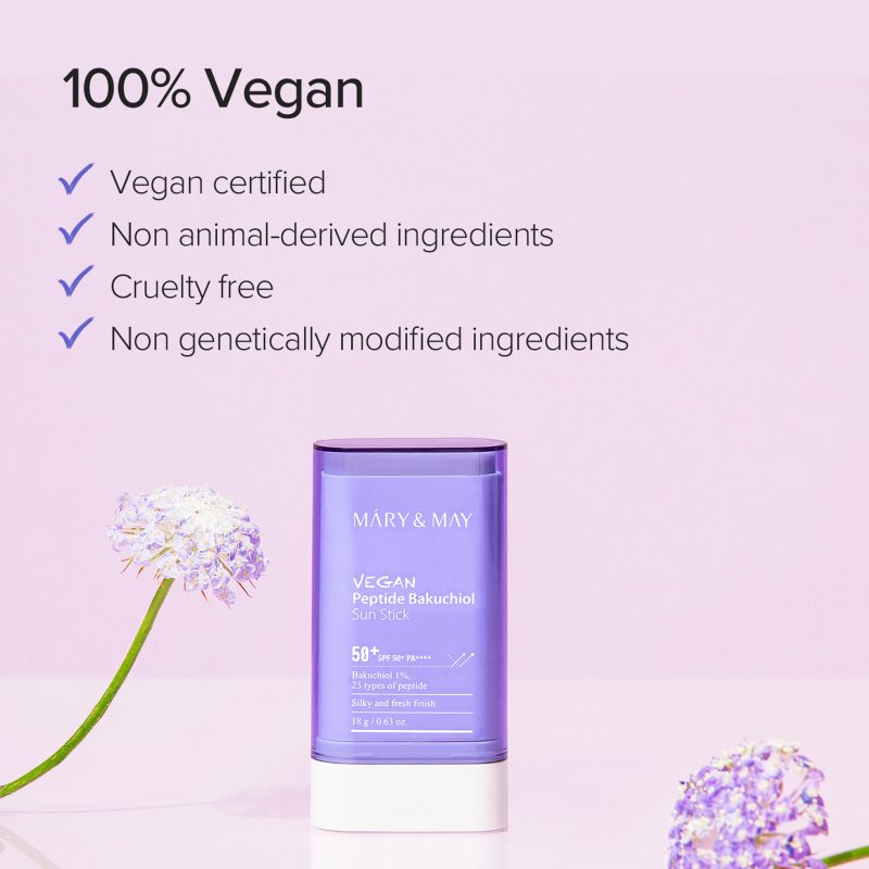 Mary&May Peptide Bakuchiol Sun Stick opalovací krém v tyčince s protivráskovým účinkem SPF 50+ 18 g (obrázek 5)
