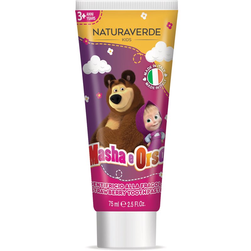 Masha & The Bear Kids зубна паста для дітей з ароматом полуниці 75 мл