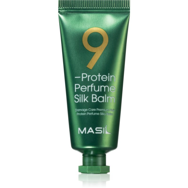 MASIL 9 Protein Perfume Silk Balm регенерираща грижа без изплакване за коса, изложена на високи температури 20 мл.