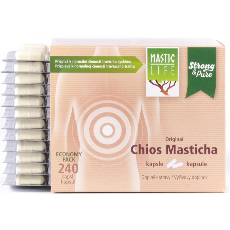 Masticlife Chios Masticha kapsuly na podporu trávenia 240 cps