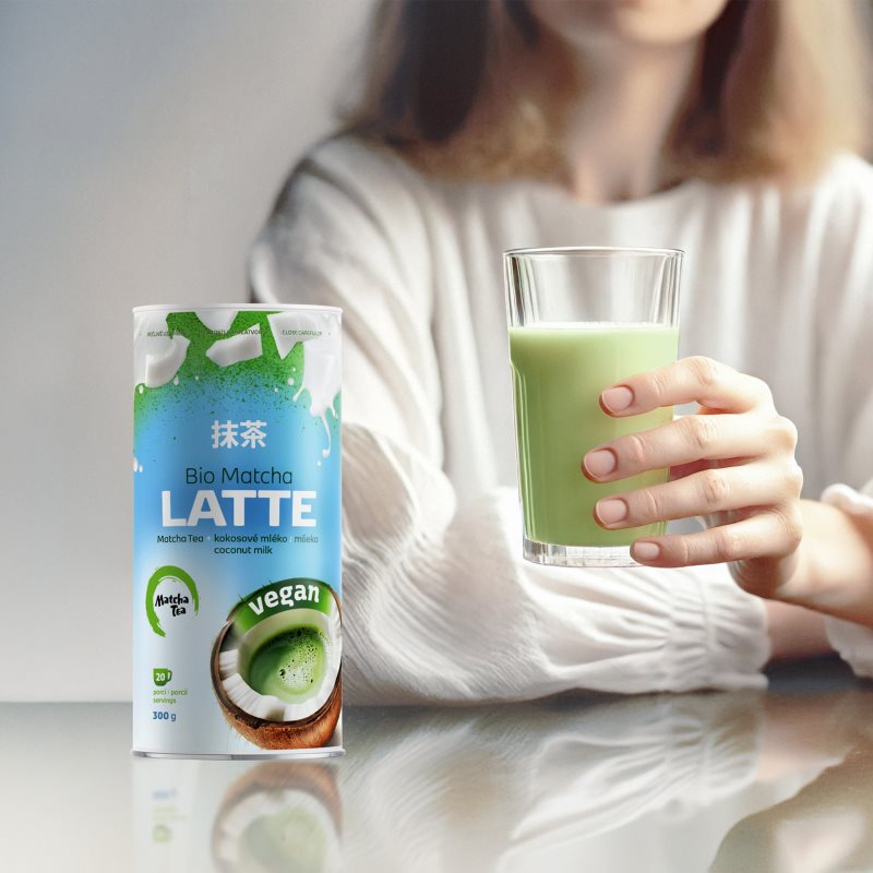 Matcha Tea Matcha Latte Vegan BIO prášek na přípravu nápoje s matchou 300 g (obrázek 4)