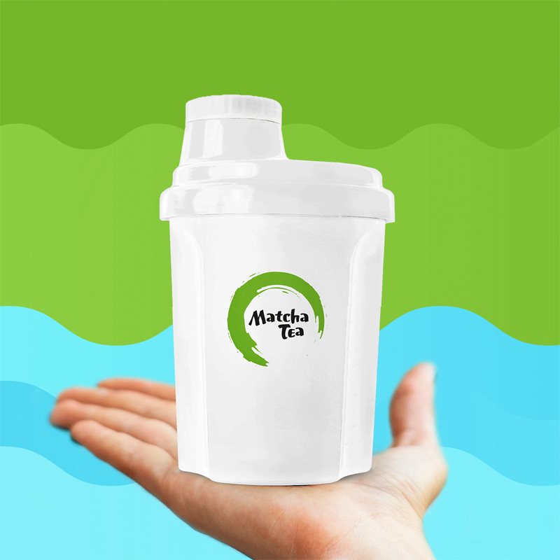 Matcha Tea Shaker B300 Shaker Farbe White 300 ml