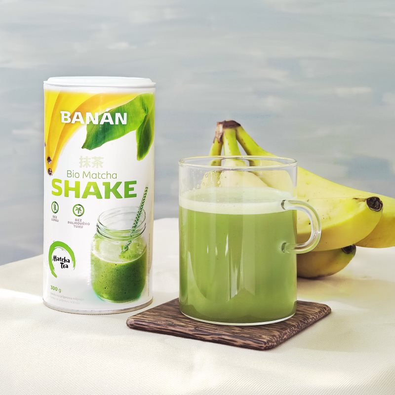 Matcha Tea Matcha Shake BIO prášek na přípravu nápoje s matchou příchuť Banana 300 g (obrázek 4)