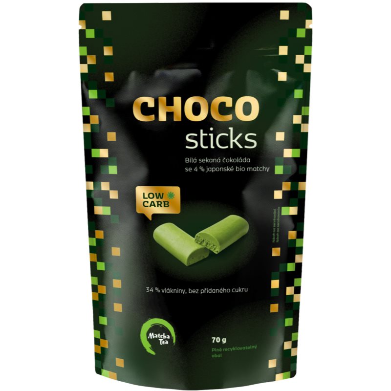 Matcha Tea ChocoSticks bílá čokoláda s matchou 70 g
