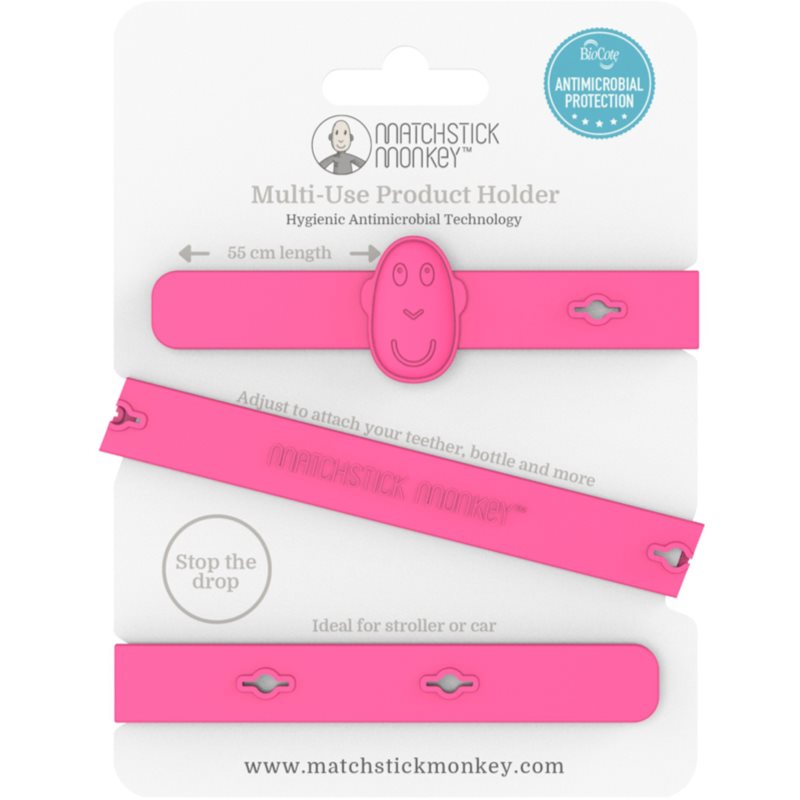Matchstick Monkey Multi-Use Product Holder multi-purpose clip Pink 1 pc
