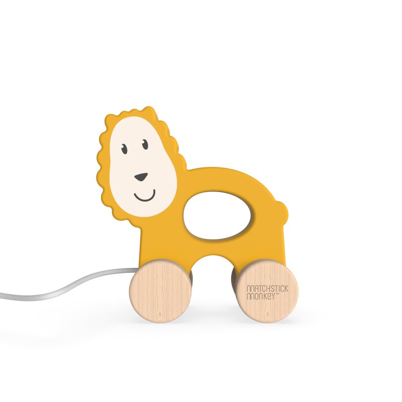 Matchstick Monkey Pull Along Animal іграшка-каталка на мотузці Lion 1 кс