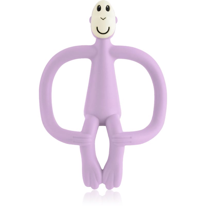 Matchstick Monkey Teething Toy and Gel Applicator kousátko s kartáčkem 2 v 1 Lilac 1 ks