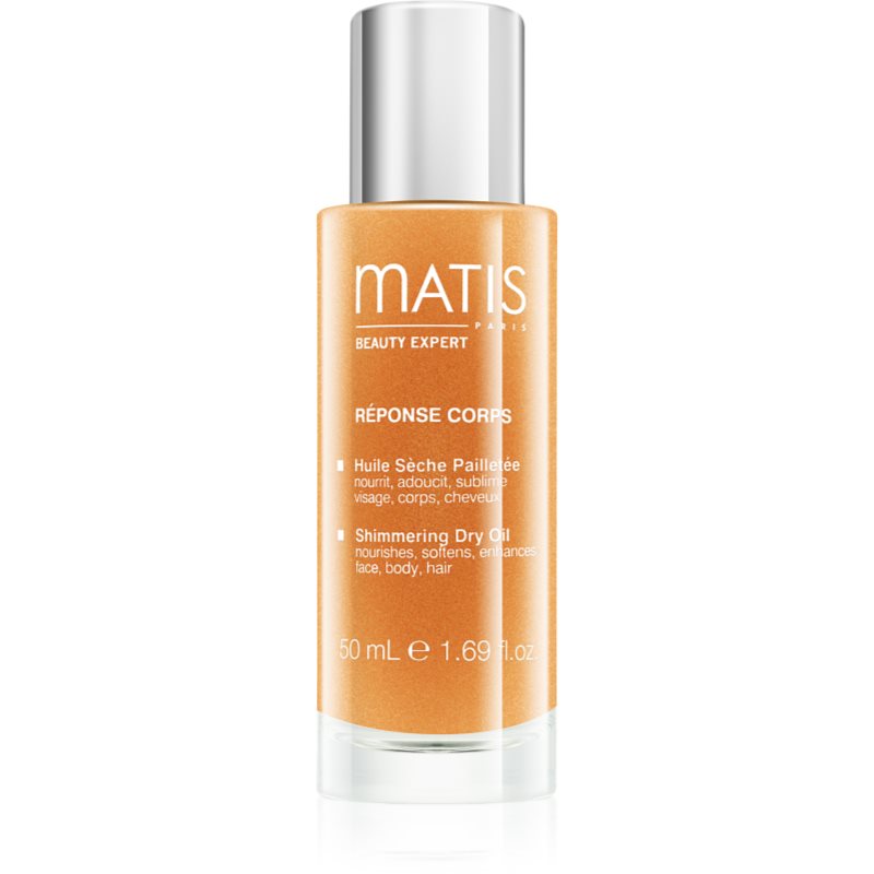 

MATIS Paris Réponse Corps Shimmering Dry Oil суха олійка з блискітками для обличчя, тіла та волосся