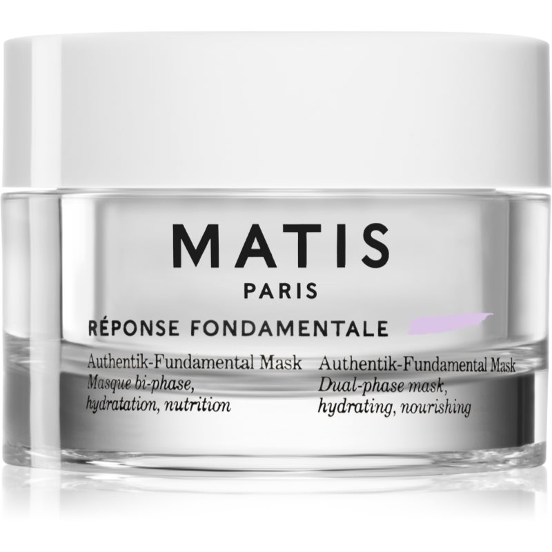 MATIS Paris Réponse Fondamentale Authentik-Fundamental Mask відновлююча та зволожуюча маска для обличчя для двоетапного догляду за шкірою 50 мл