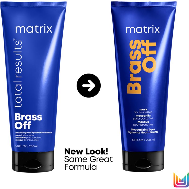 Matrix Brass Off маска для нейтралізації мідних тонів волосся 200 мл