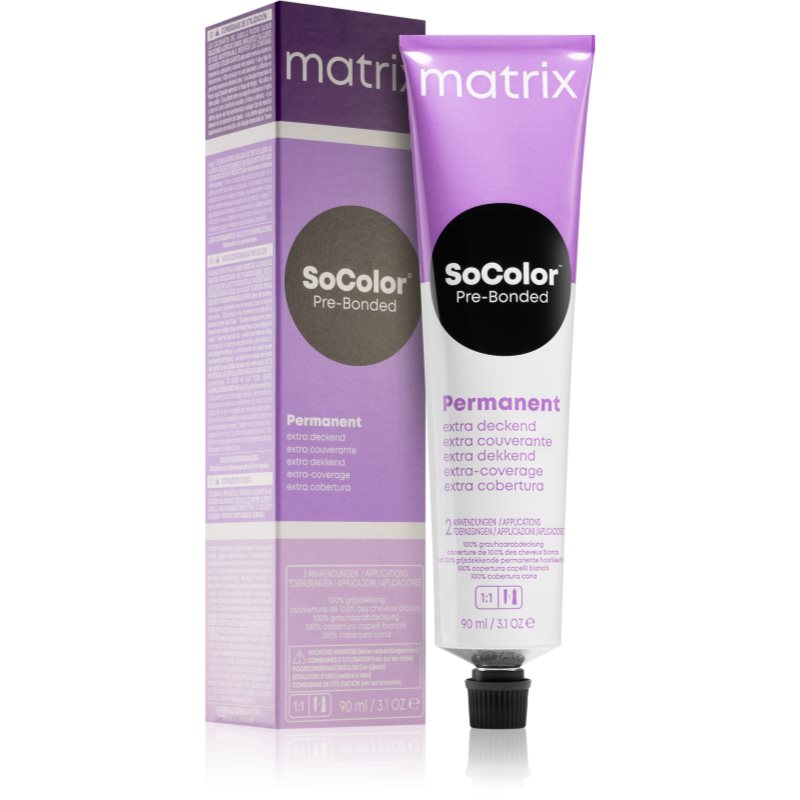 Matrix SoColor Pre-Bonded Extra Coverage перманентна фарба для волосся відтінок 508N Extra Deckendes Hellblond Natur 90 мл