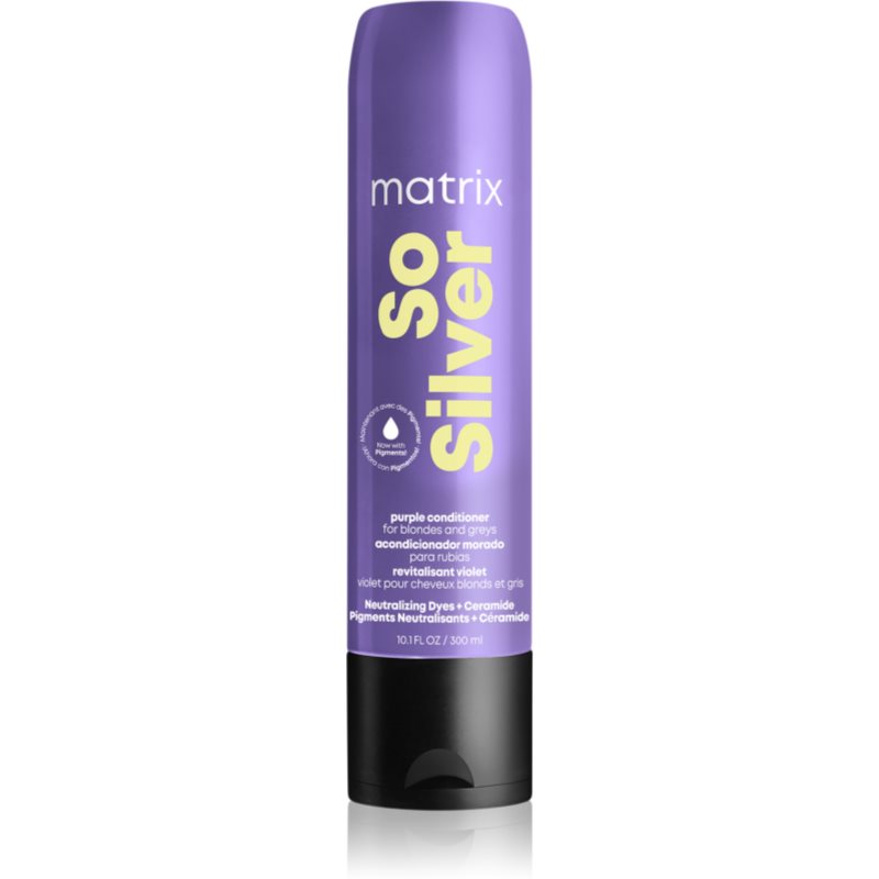 Matrix So Silver après-shampoing hydratant qui neutralise les tons jaunes 300 ml female