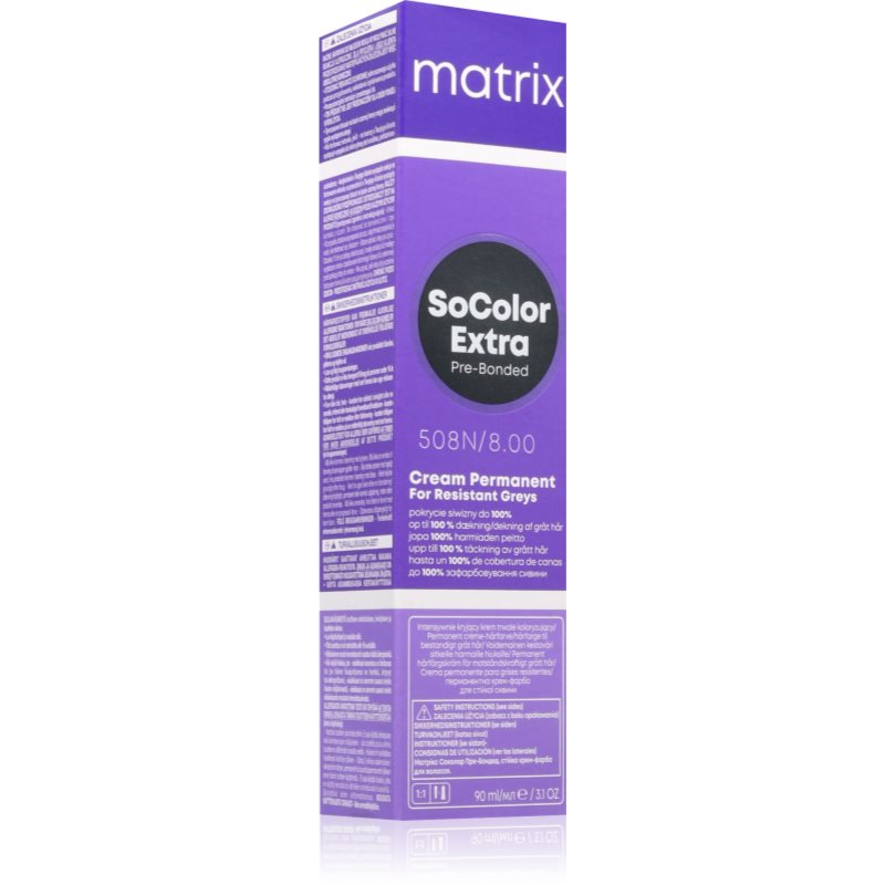 Matrix SoColor Extra Pre-Bonded Permanent-Haarfarbe Farbton 508N 90 ml