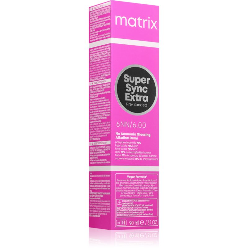 Matrix SoColor Extra Pre-Bonded permanent hair dye shade 6NN 90 ml