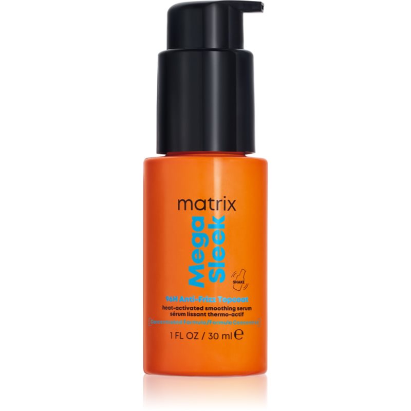 Matrix Mega Sleek 96H Anti-Frizz Topcoat sérum na vlasy pro nepoddajné a krepatějící se vlasy 30 ml