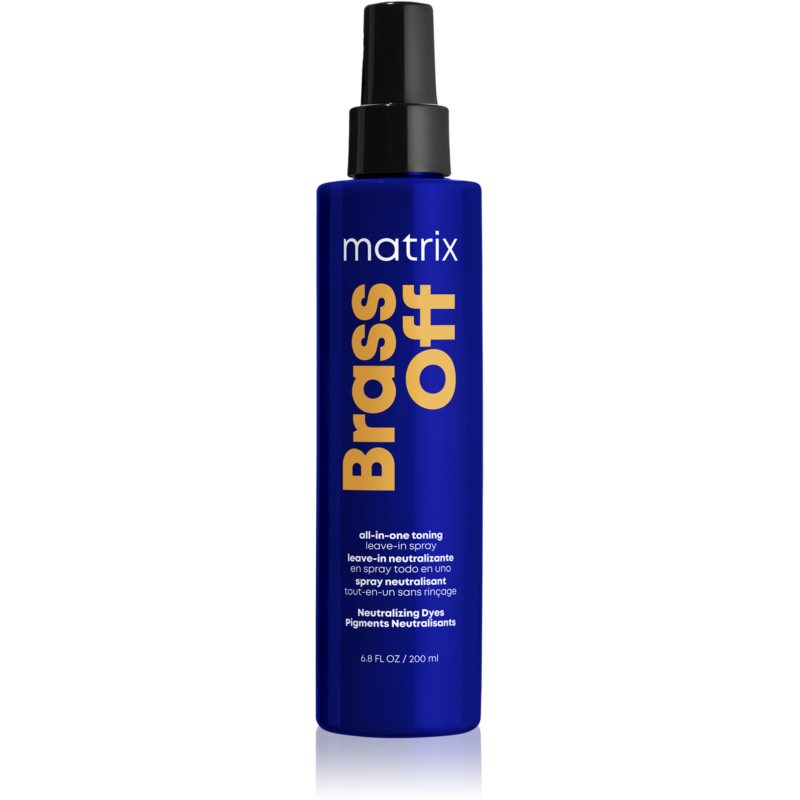 Matrix Brass Off Hårspray för neutralisering av gula toner 200 ml unisex