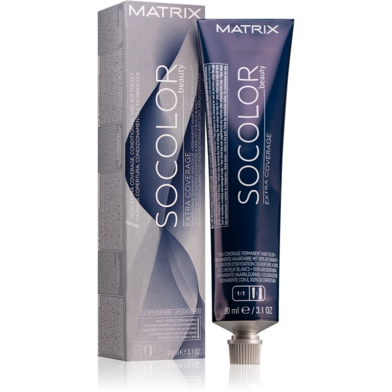 Matrix SoColor Beauty Extra Coverage перманентна фарба для волосся відтінок Gold 505G 90 мл