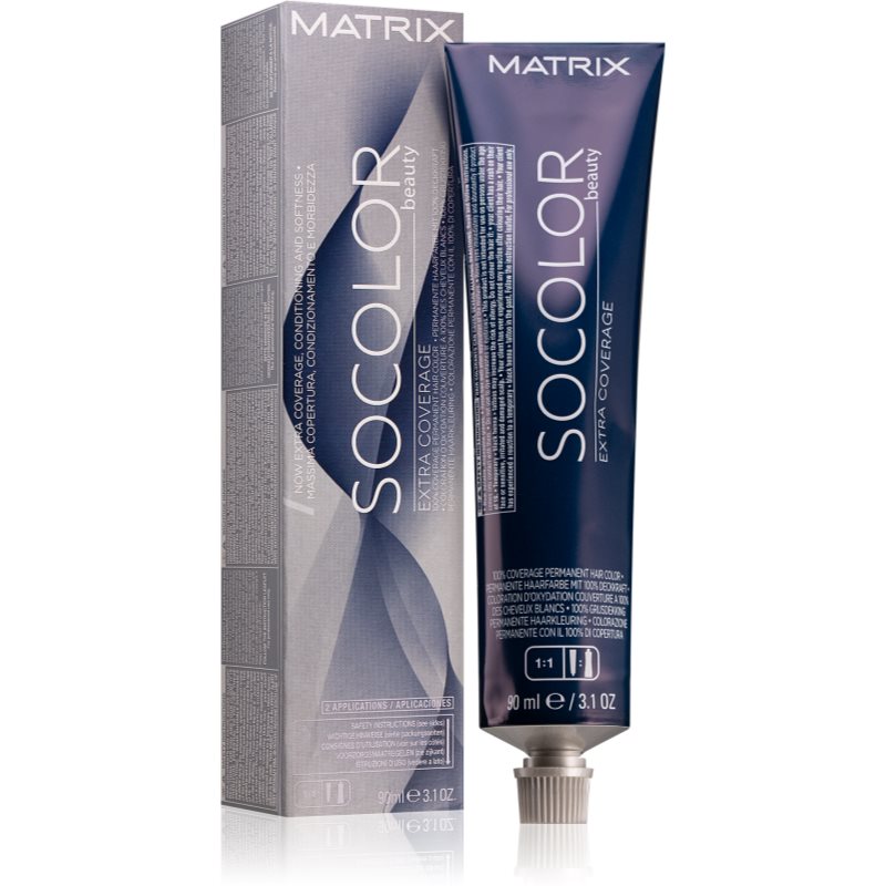 Matrix SoColor Beauty Extra Coverage permanentní barva na vlasy odstín Neutral Ash 506Na 90 ml