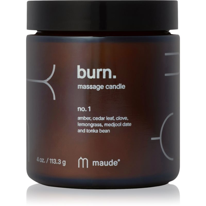 Maude Burn Massagekerze No.1 Amber, Cedar leaf & Lemongrass 113 g