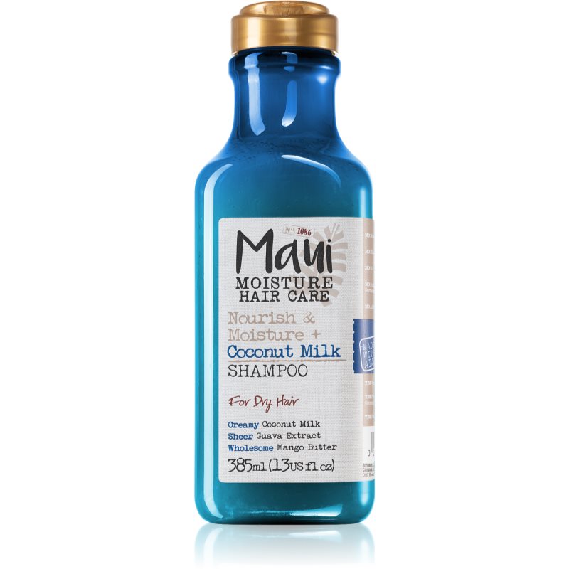 Maui Moisture Nourish & Moisture + Coconut Milk drėkinamasis šampūnas sausiems plaukams 385 ml