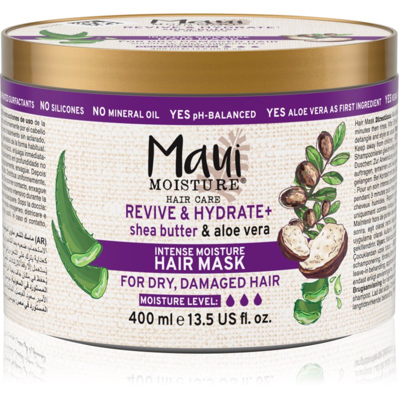 Maui Moisture Revive & Hydrate + Shea Butter maschera idratante e nutriente per capelli 400 ml