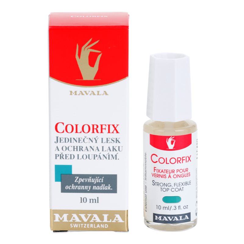 Mavala Nail Beauty Colorfix покриття для досконалого захисту та інтенсивного блиску 10 мл