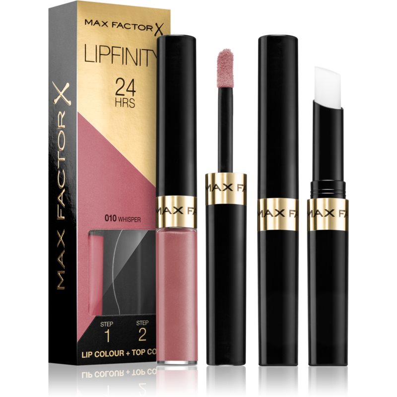 Max Factor Lipfinity Lip Colour long-lasting lipstick with balm shade 010 Whisper 4,2 g

