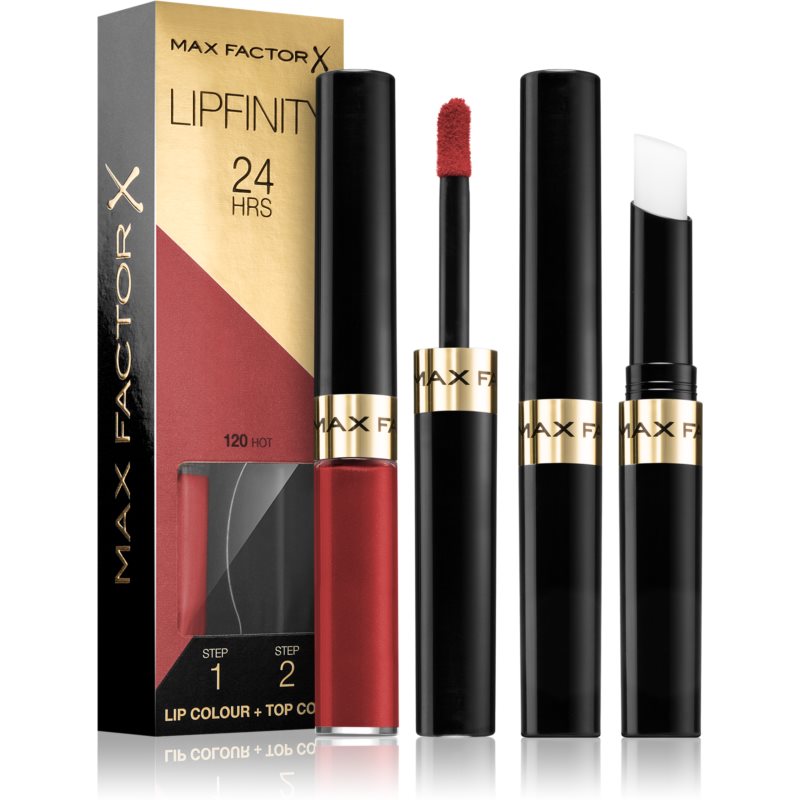 Max Factor Lipfinity Lip Colour long-lasting lipstick with balm shade 120 Hot 4,2 g
