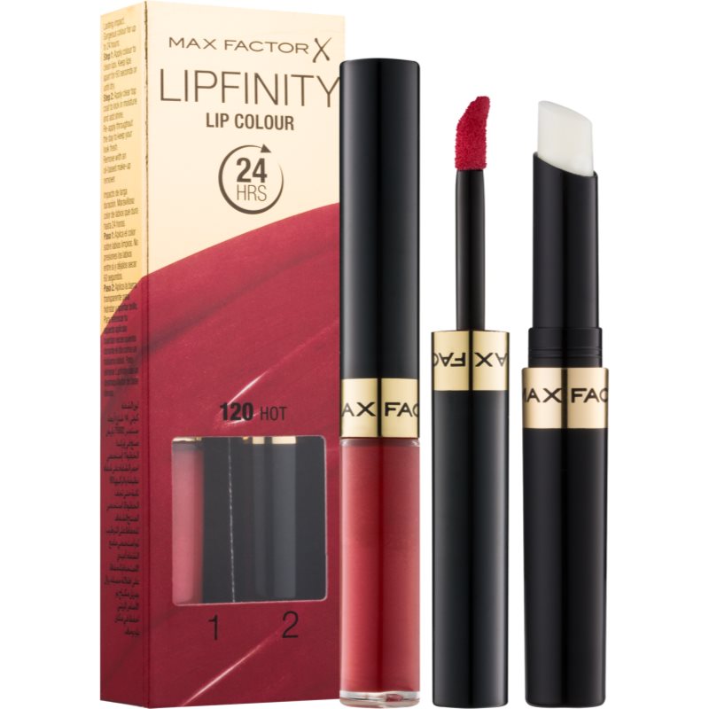 Max Factor Lipfinity Lip Colour langanhaltender Lippenstift mit Balsam Farbton 120 Hot