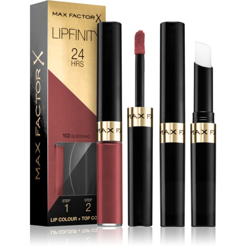 Max Factor Lipfinity Lip Colour long-lasting lipstick with balm shade 102 Glistening 4,2 g
