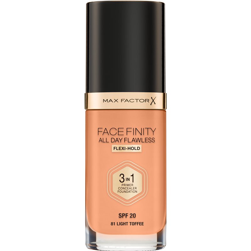 

Max Factor Facefinity All Day Flawless стійкий тональний крем SPF 20 відтінок 81 Light Toffee