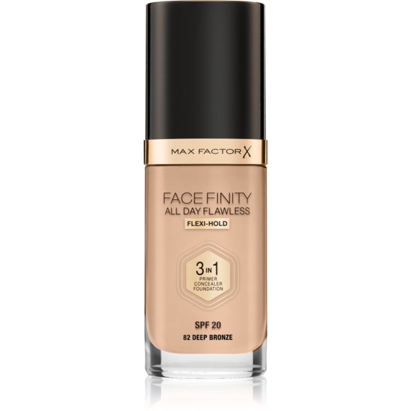 

Max Factor Facefinity All Day Flawless стійкий тональний крем SPF 20 відтінок 82 Deep Bronze