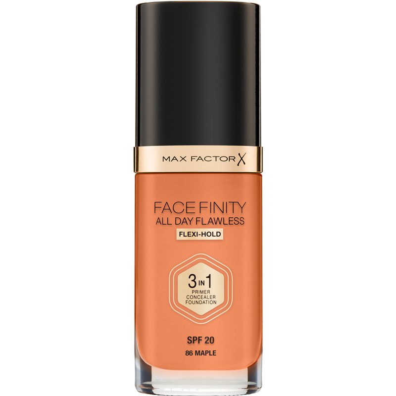 Max Factor Facefinity All Day Flawless Long-lasting Foundation SPF 20 Shade 86 Maple 30 Ml