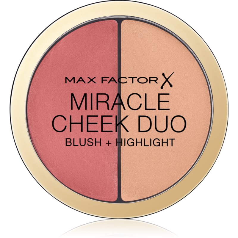 

Max Factor Miracle Cheek Duo кремові рум'яна та хайлайтер відтінок 20 Brown Peach & Champagne